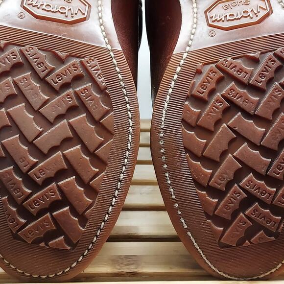 Vintage Levi's Mens Orange Tag | Brown | Leather Cowboy Boots Size 8.5D - Picture 11 of 12